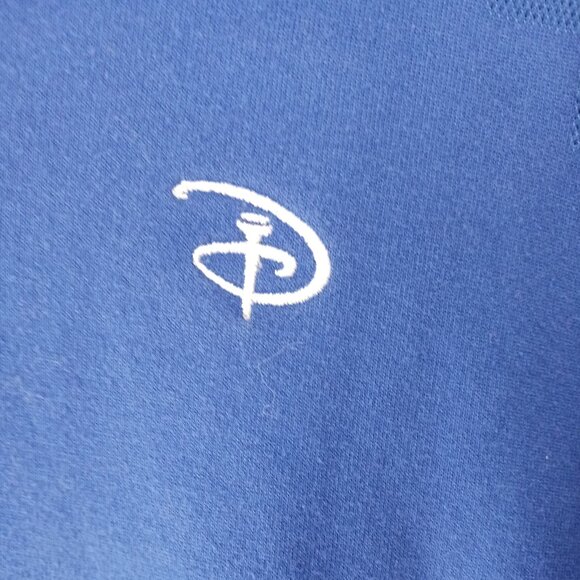 Tiger Woods Disney Golf Shirt Mens Blue Short Sleeve Nike Fit Dry Collection Lg - Picture 5 of 10